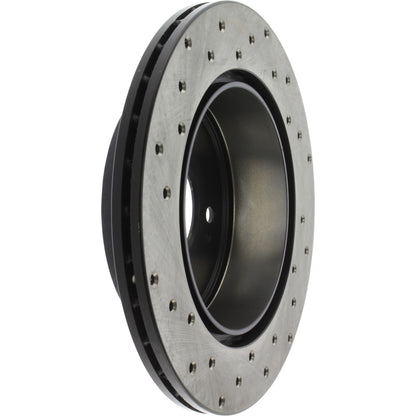 StopTech Sport Cross Drilled Brake Rotor; Rear Left