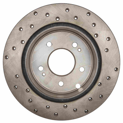 StopTech  Sport Cross Drilled Brake Rotor; Rear Right