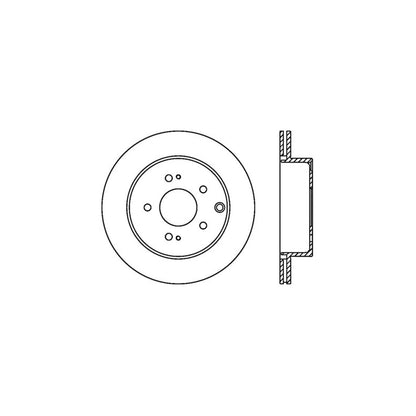 StopTech  Sport Cross Drilled Brake Rotor; Rear Right