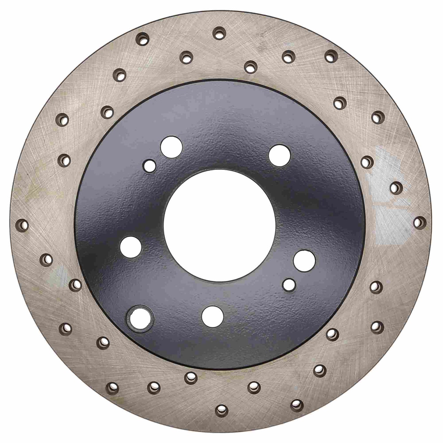 StopTech  Sport Cross Drilled Brake Rotor; Rear Right