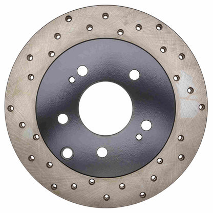 StopTech  Sport Cross Drilled Brake Rotor; Rear Right