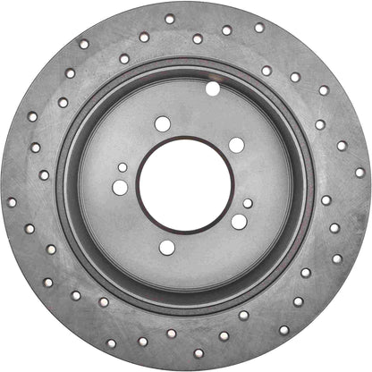 StopTech Sport Cryo Cross Drilled Brake Rotor; Rear Left