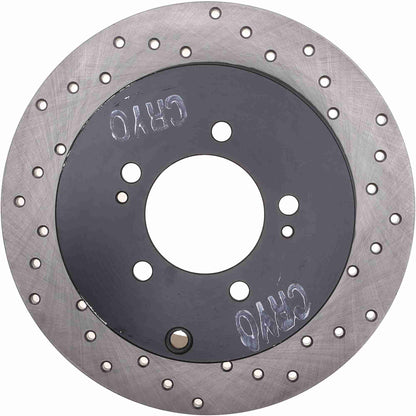 StopTech Sport Cryo Cross Drilled Brake Rotor; Rear Left