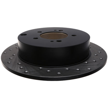 StopTech Sport Cross Drilled Brake Rotor; Rear Left