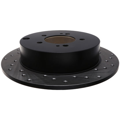 StopTech Sport Cross Drilled Brake Rotor; Rear Left