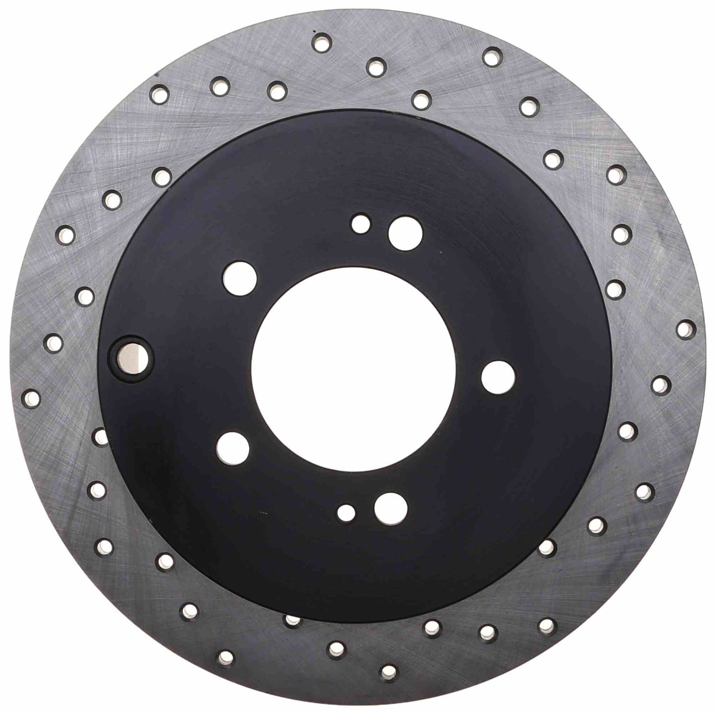StopTech Sport Cross Drilled Brake Rotor; Rear Left