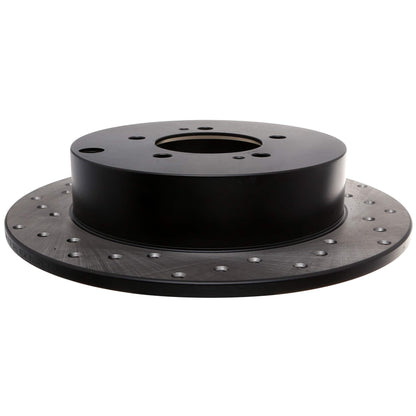 StopTech Sport Cross Drilled Brake Rotor; Rear Right