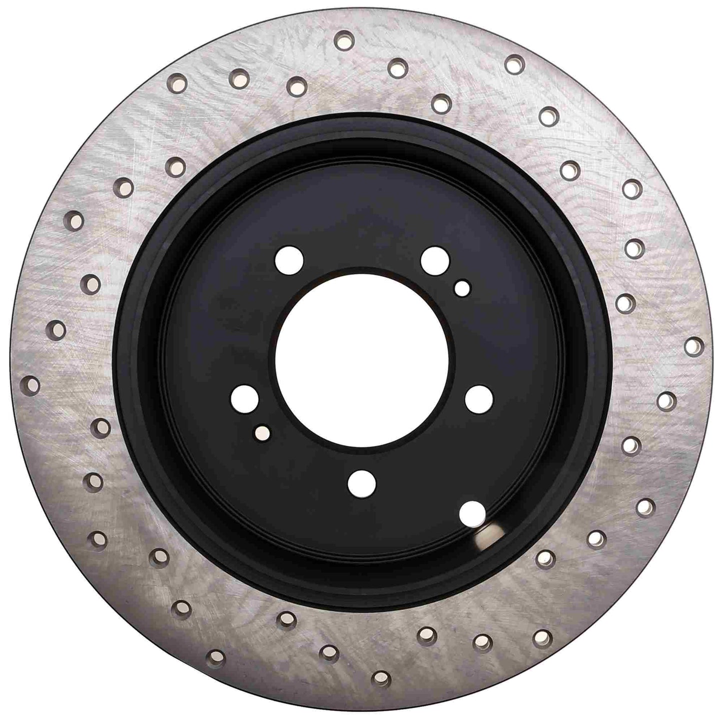 StopTech Sport Cross Drilled Brake Rotor; Rear Right
