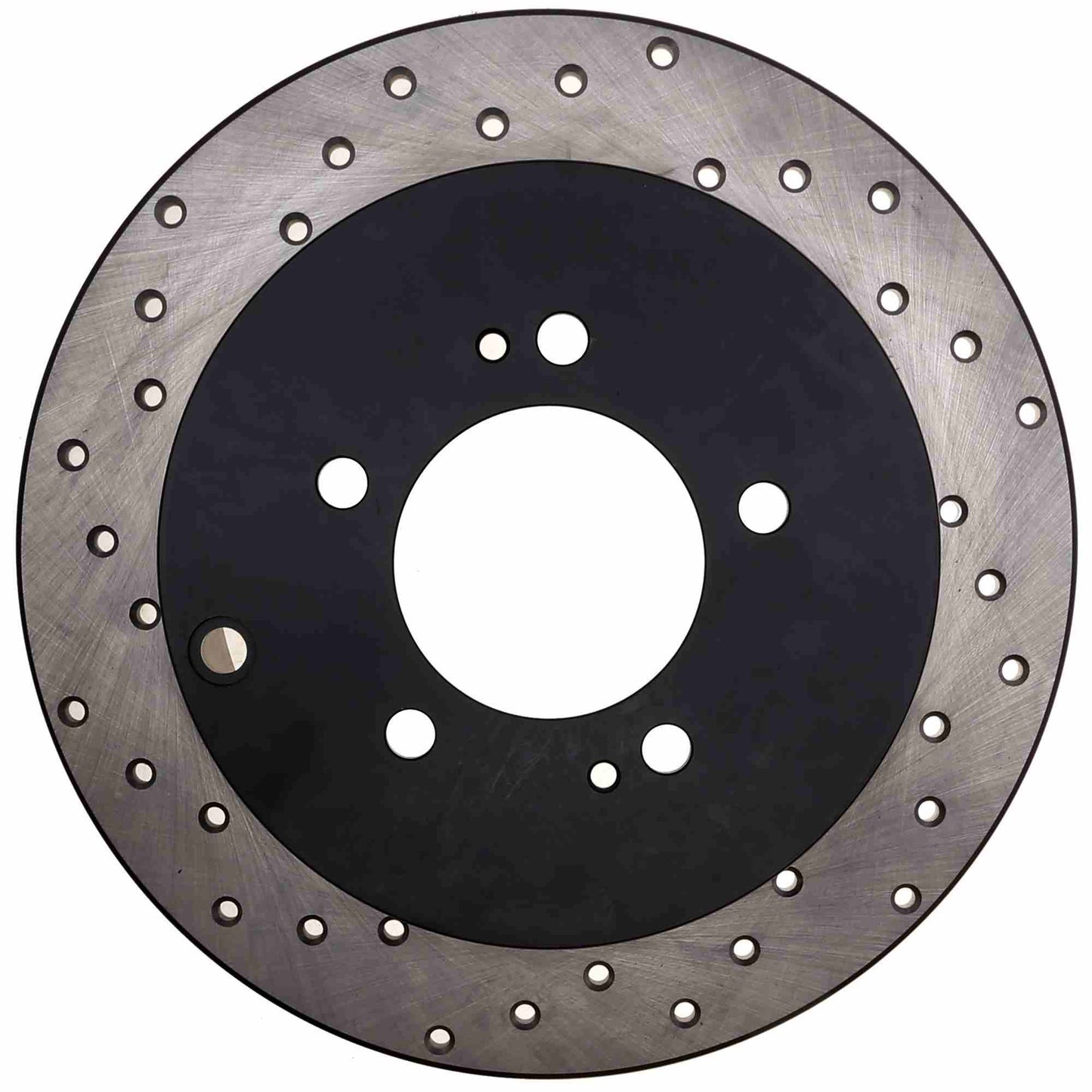 StopTech Sport Cross Drilled Brake Rotor; Rear Right
