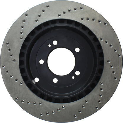 StopTech Sport Cryo Cross Drilled Brake Rotor; Rear Left