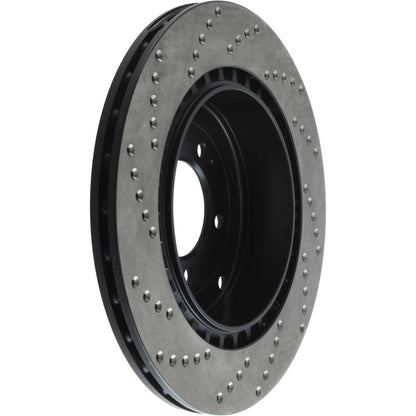 StopTech Sport Cryo Cross Drilled Brake Rotor; Rear Left