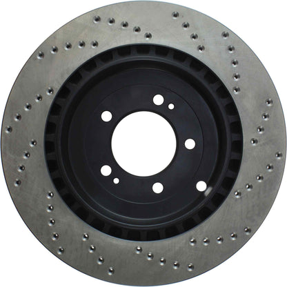 StopTech Sport Cryo Cross Drilled Brake Rotor; Rear Right