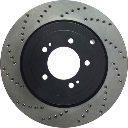 StopTech Sport Cryo Cross Drilled Brake Rotor; Rear Right