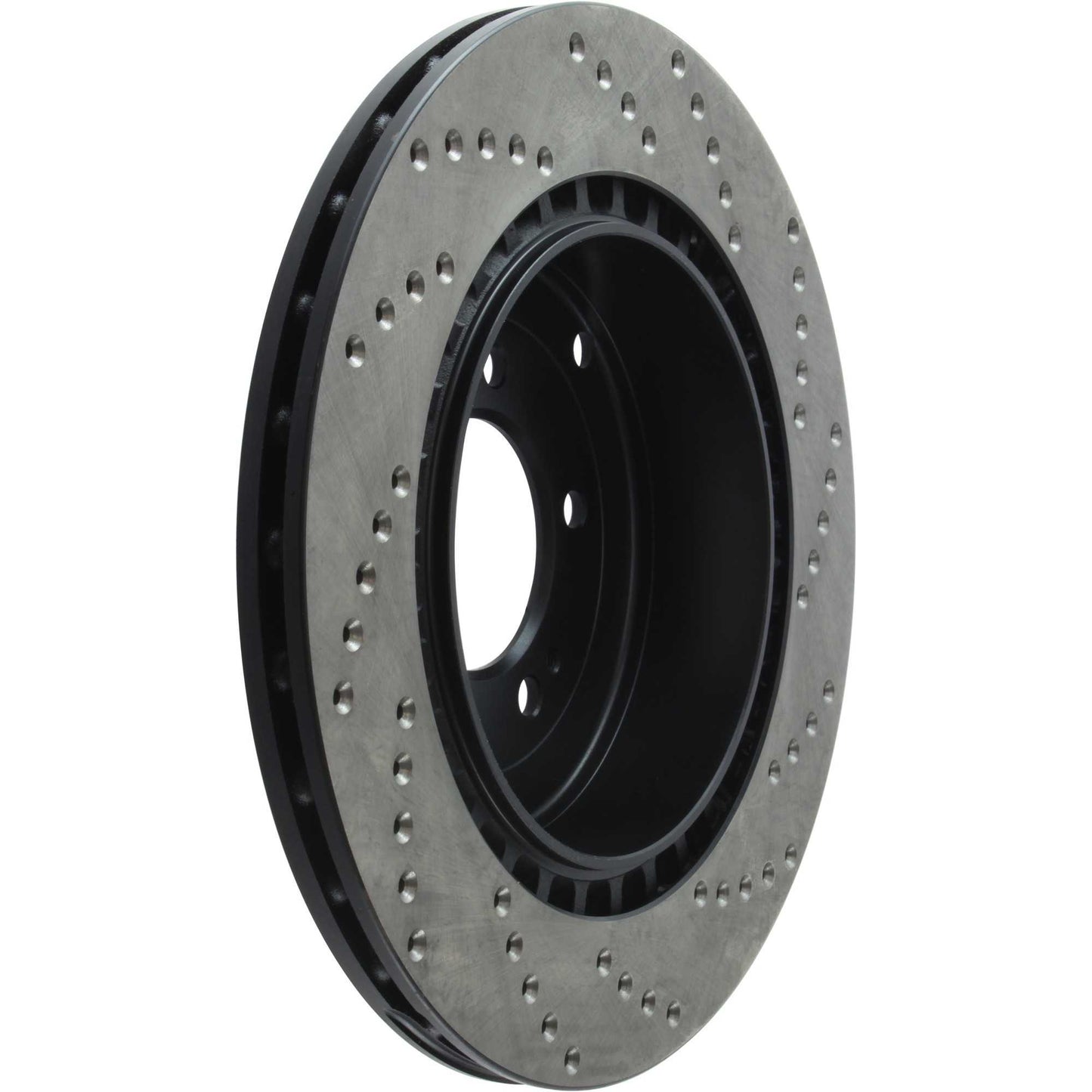 StopTech Sport Cross Drilled Brake Rotor; Rear Right