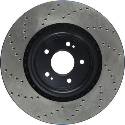 StopTech Sport Cryo Cross Drilled Brake Rotor; Front Left