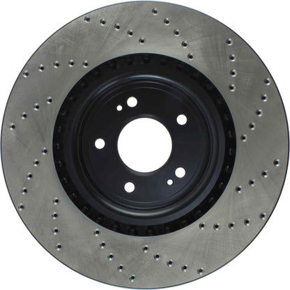 StopTech Sport Cryo Cross Drilled Brake Rotor; Front Right