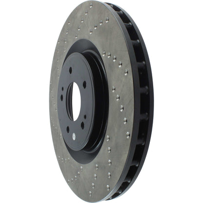 StopTech Sport Cryo Cross Drilled Brake Rotor; Front Right
