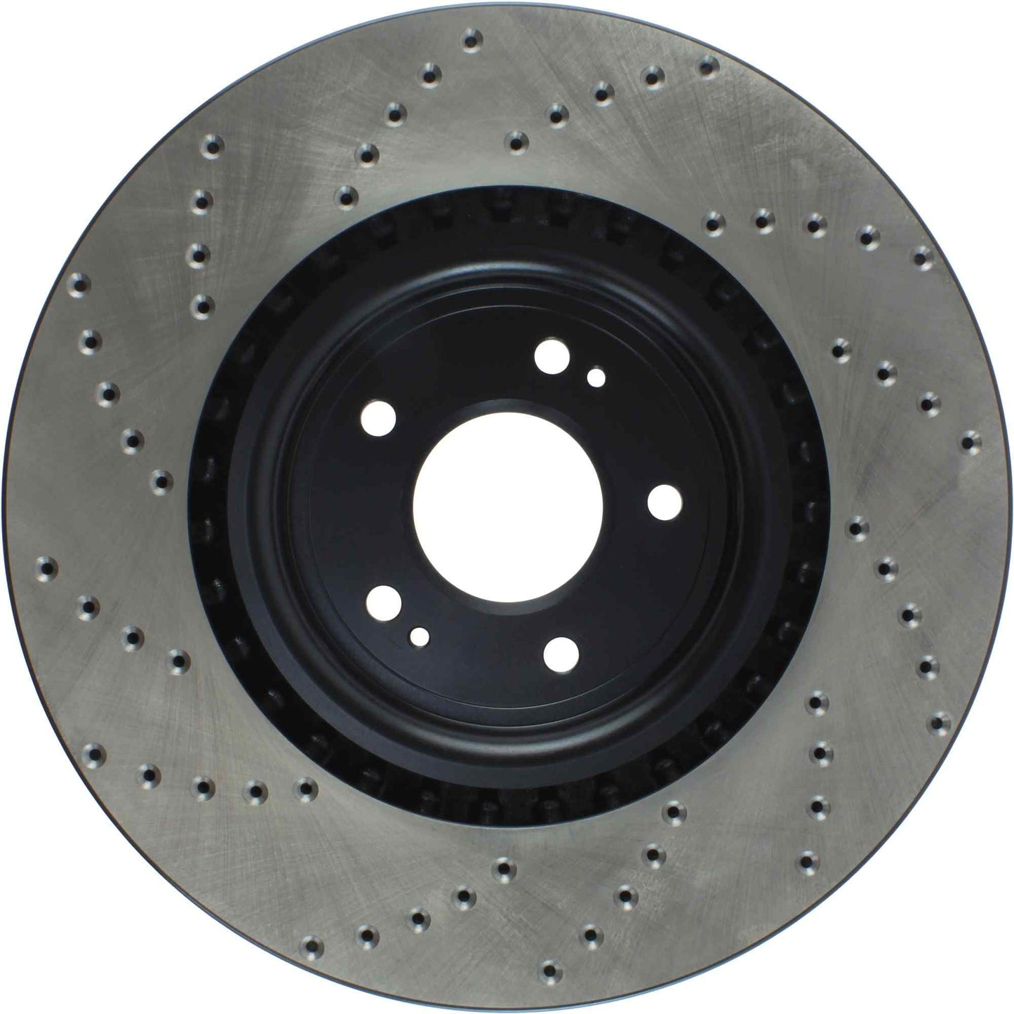 StopTech Sport Cross Drilled Brake Rotor; Front Left