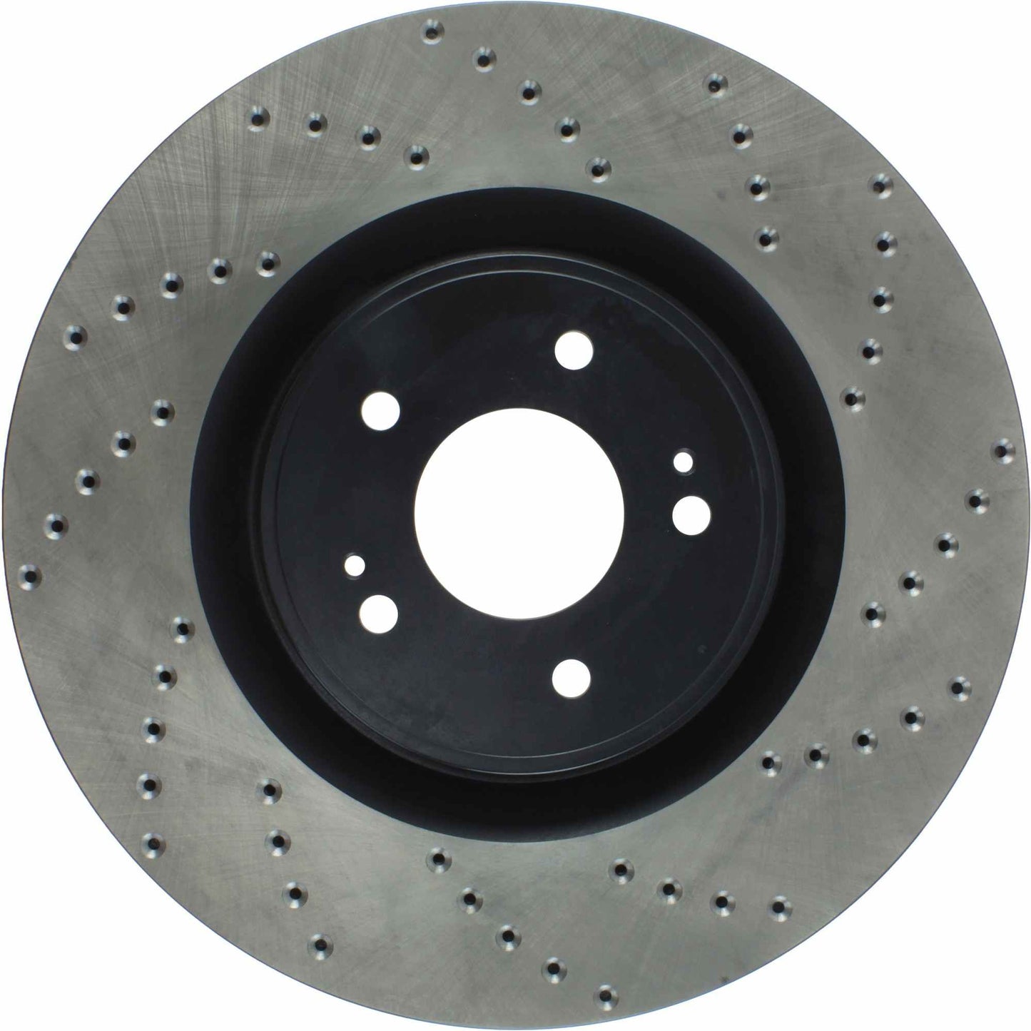 StopTech Sport Cross Drilled Brake Rotor; Front Left