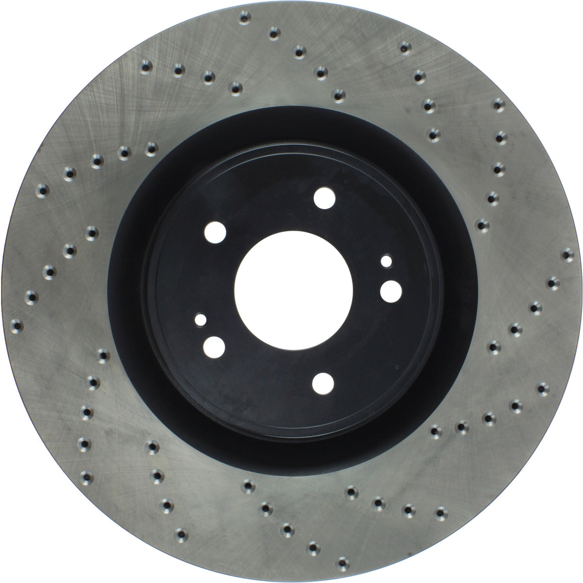 StopTech Sport Cross Drilled Brake Rotor; Front Left