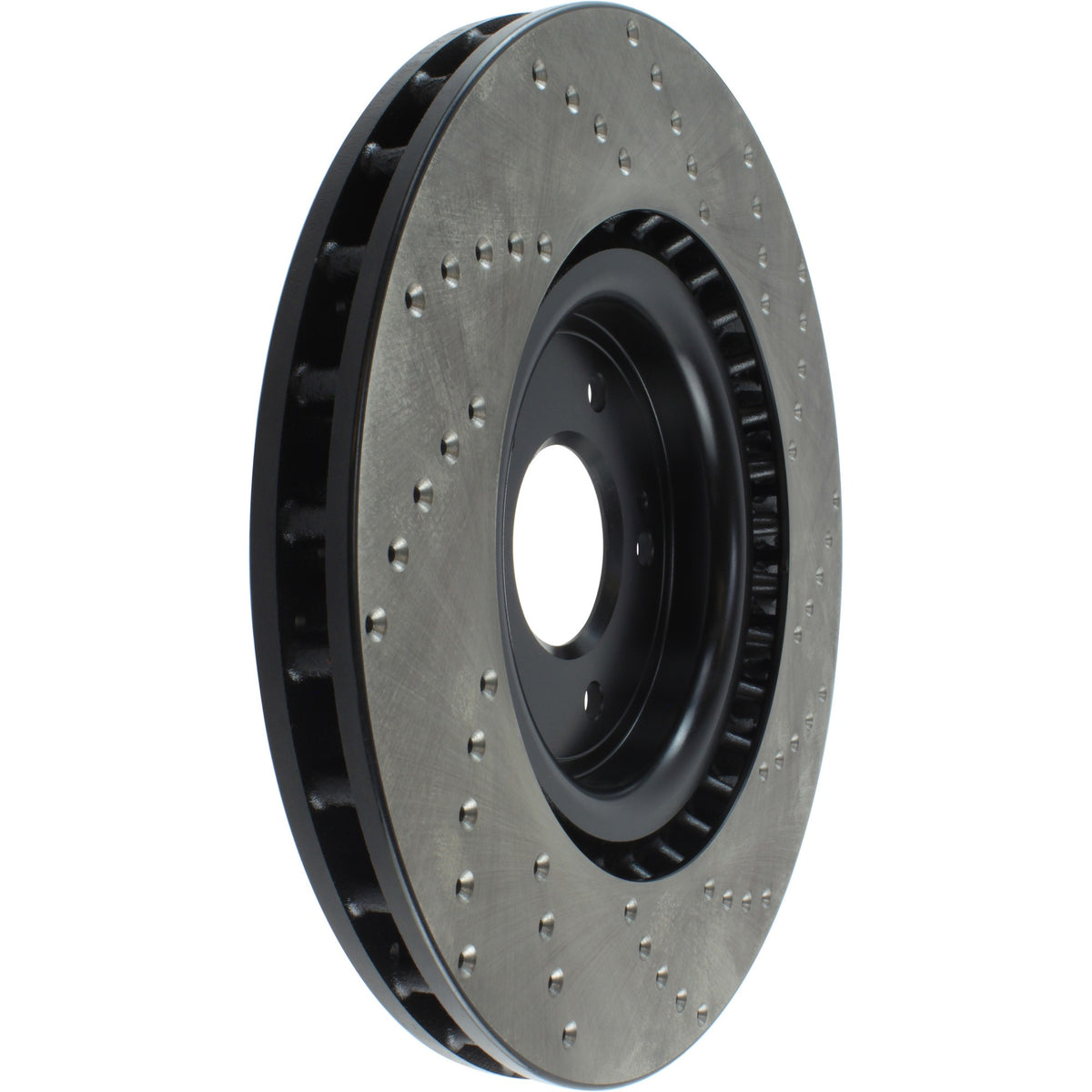 StopTech Sport Cross Drilled Brake Rotor; Front Right