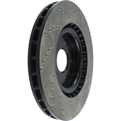 StopTech Sport Cross Drilled Brake Rotor; Front Right
