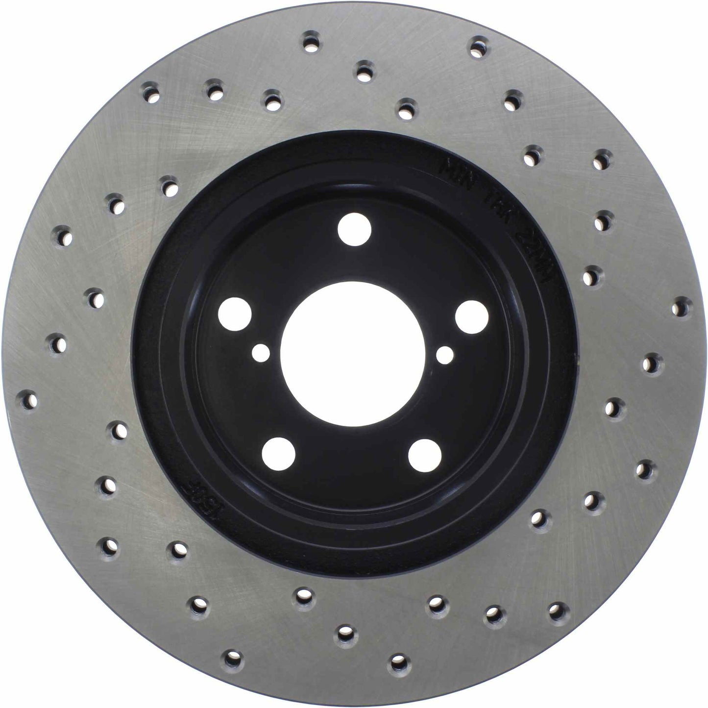 StopTech Sport Cross Drilled Brake Rotor; Front Right