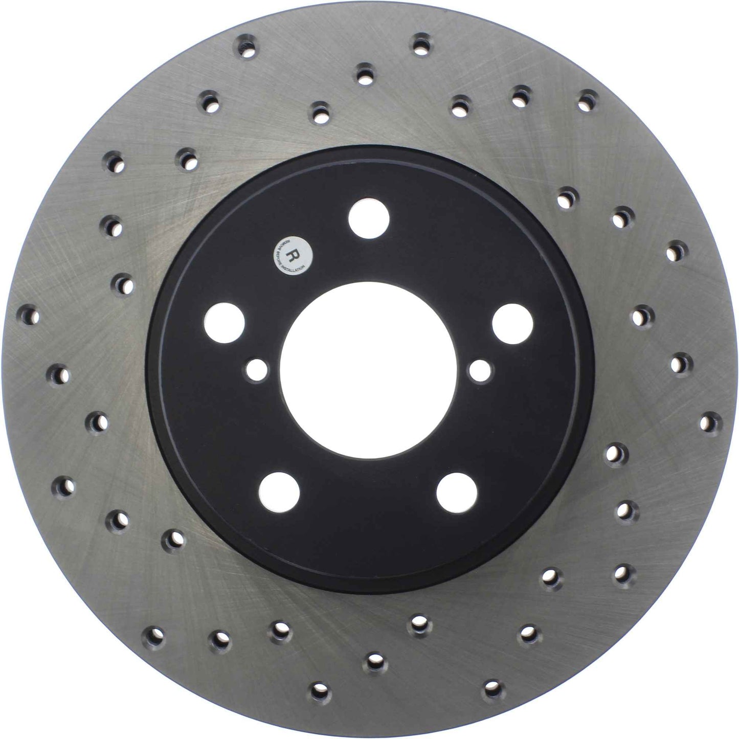 StopTech Sport Cross Drilled Brake Rotor; Front Right
