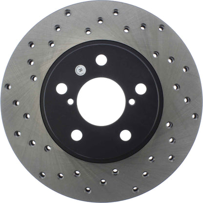 StopTech Sport Cross Drilled Brake Rotor; Front Right