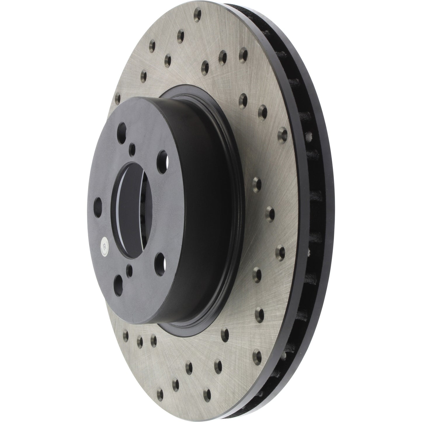 StopTech Sport Cross Drilled Brake Rotor; Front Right