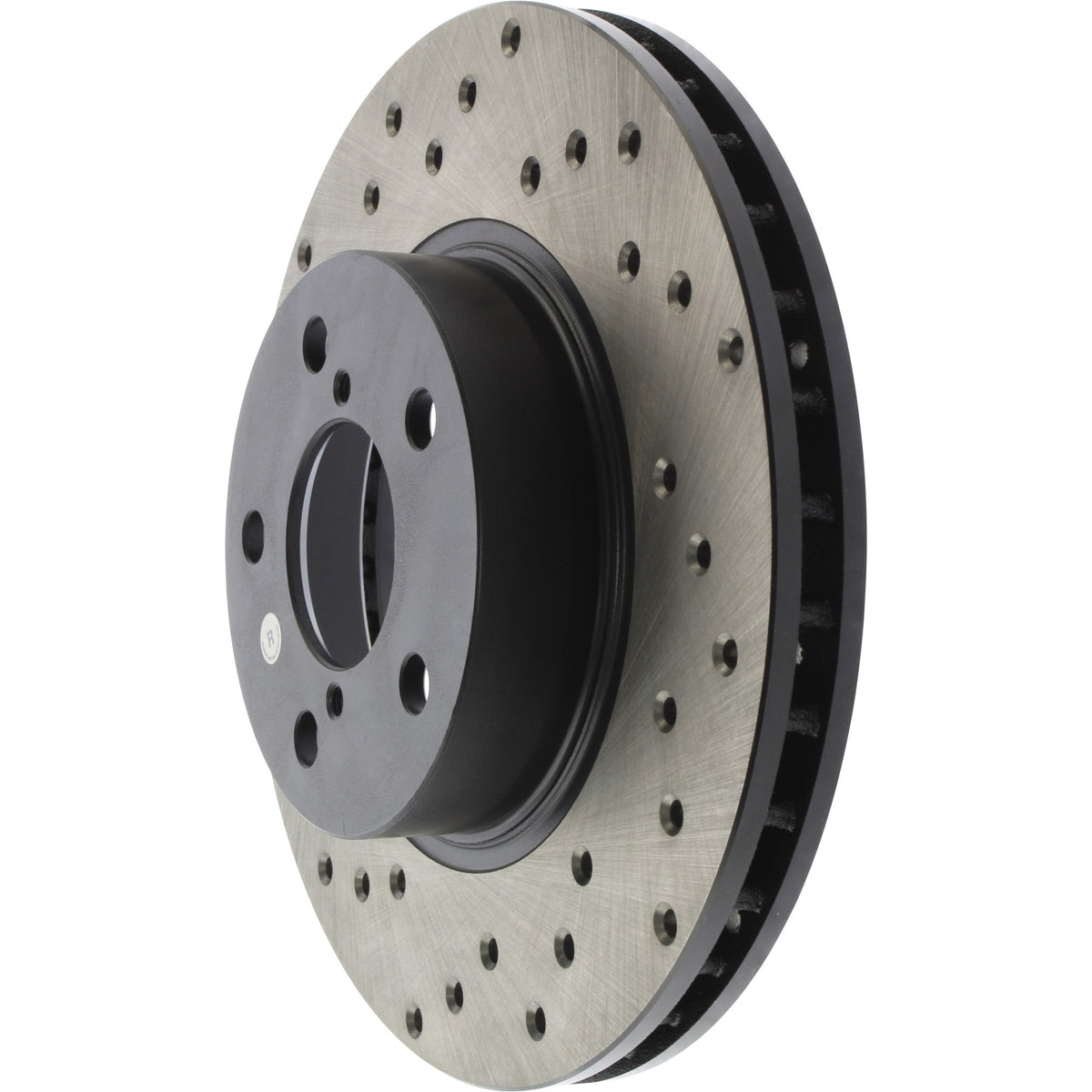 StopTech Sport Cross Drilled Brake Rotor; Front Right