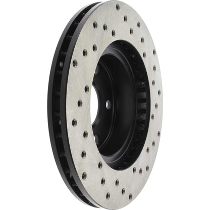 StopTech Sport Cross Drilled Brake Rotor; Front Right