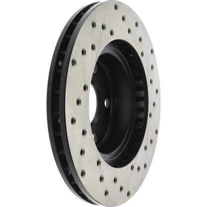 StopTech Sport Cross Drilled Brake Rotor; Front Right