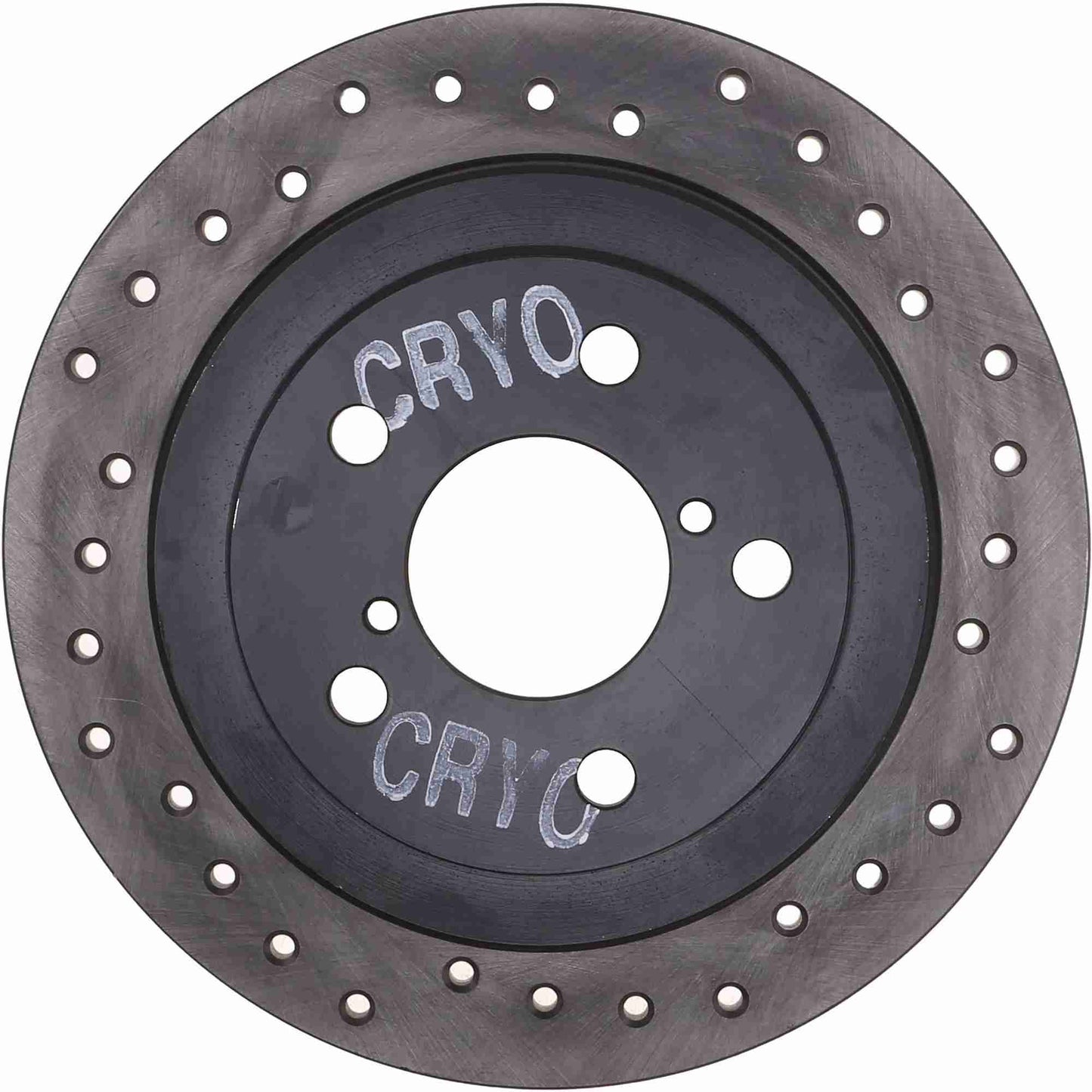 StopTech Sport Cryo Cross Drilled Brake Rotor; Rear Left