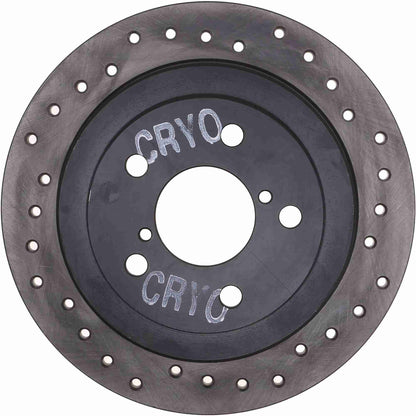 StopTech Sport Cryo Cross Drilled Brake Rotor; Rear Left