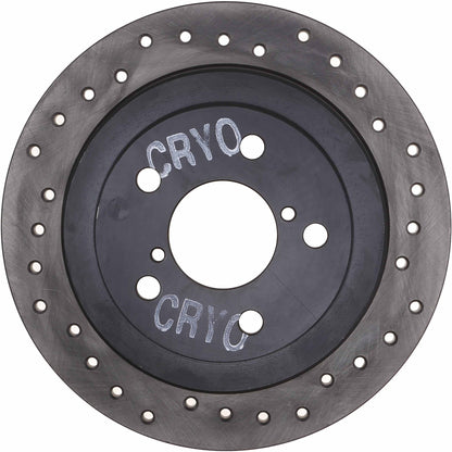 StopTech Sport Cryo Cross Drilled Brake Rotor; Rear Left