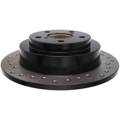 StopTech Sport Cross Drilled Brake Rotor; Rear Right