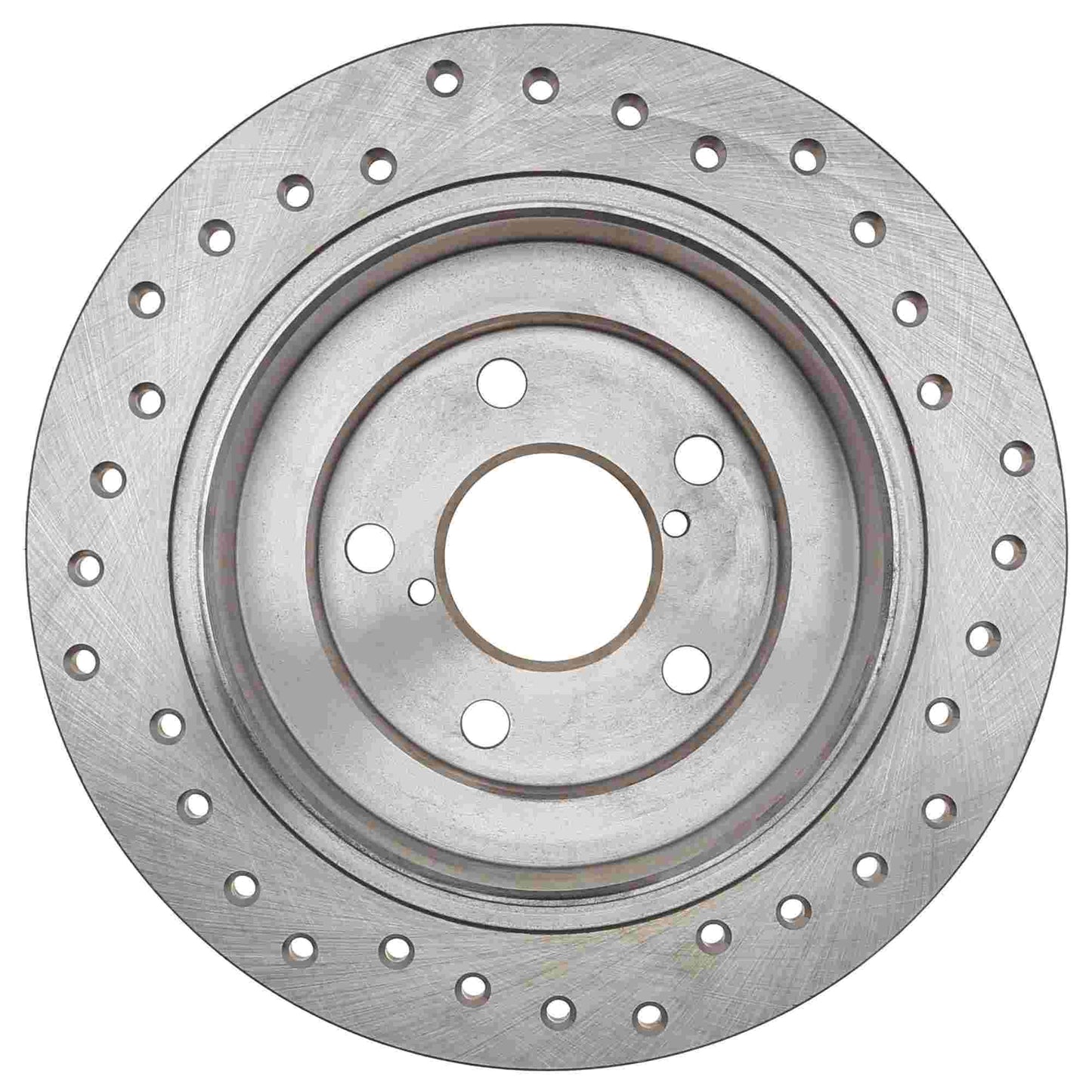 StopTech Sport Cross Drilled Brake Rotor; Rear Right