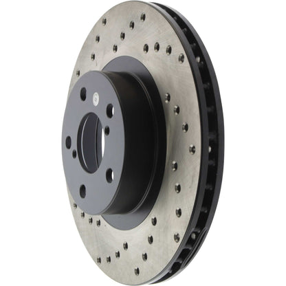StopTech Sport Cryo Cross Drilled Brake Rotor; Front Right