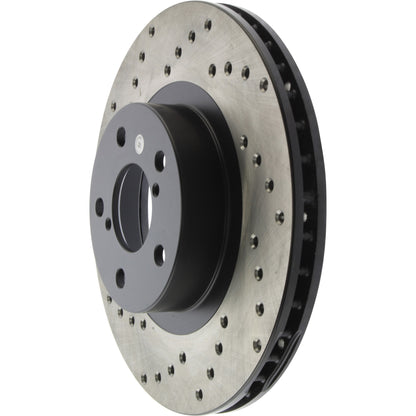 StopTech Sport Cryo Cross Drilled Brake Rotor; Front Right