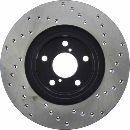 StopTech Sport Cross Drilled Brake Rotor; Front Right