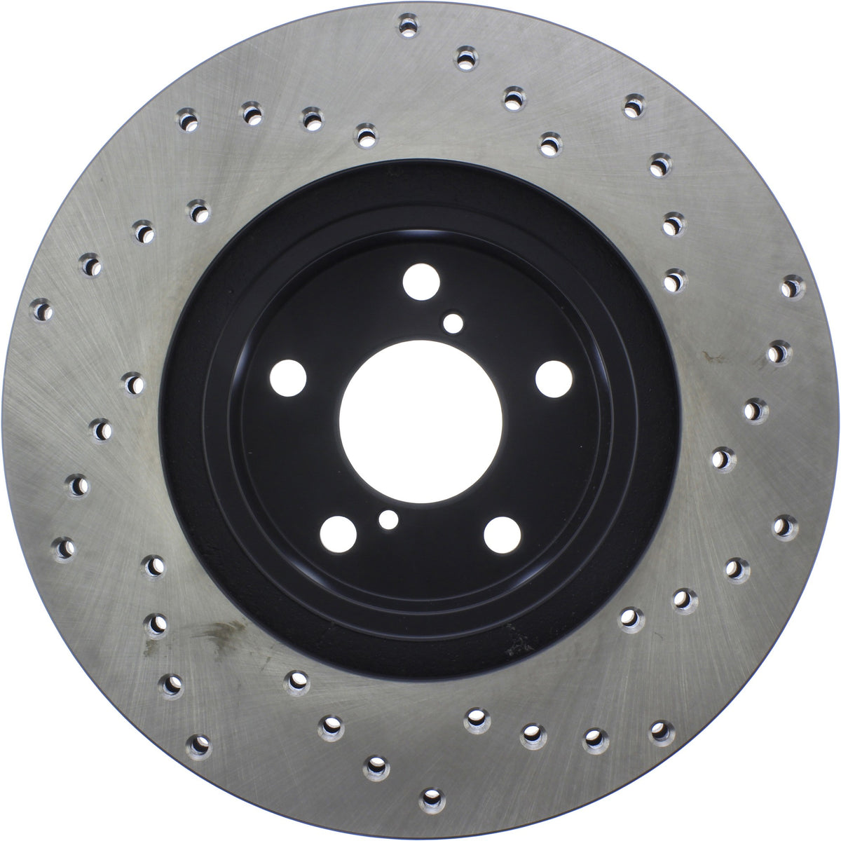 StopTech Sport Cross Drilled Brake Rotor; Front Right