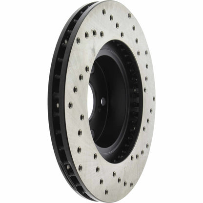 StopTech Sport Cross Drilled Brake Rotor; Front Right