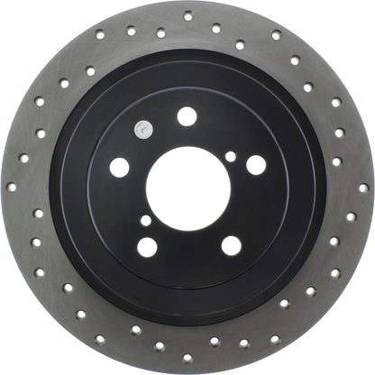 StopTech Sport Cryo Cross Drilled Brake Rotor; Rear Left