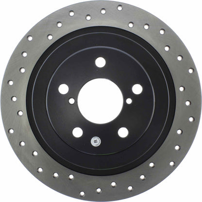 StopTech Sport Cryo Cross Drilled Brake Rotor; Rear Right
