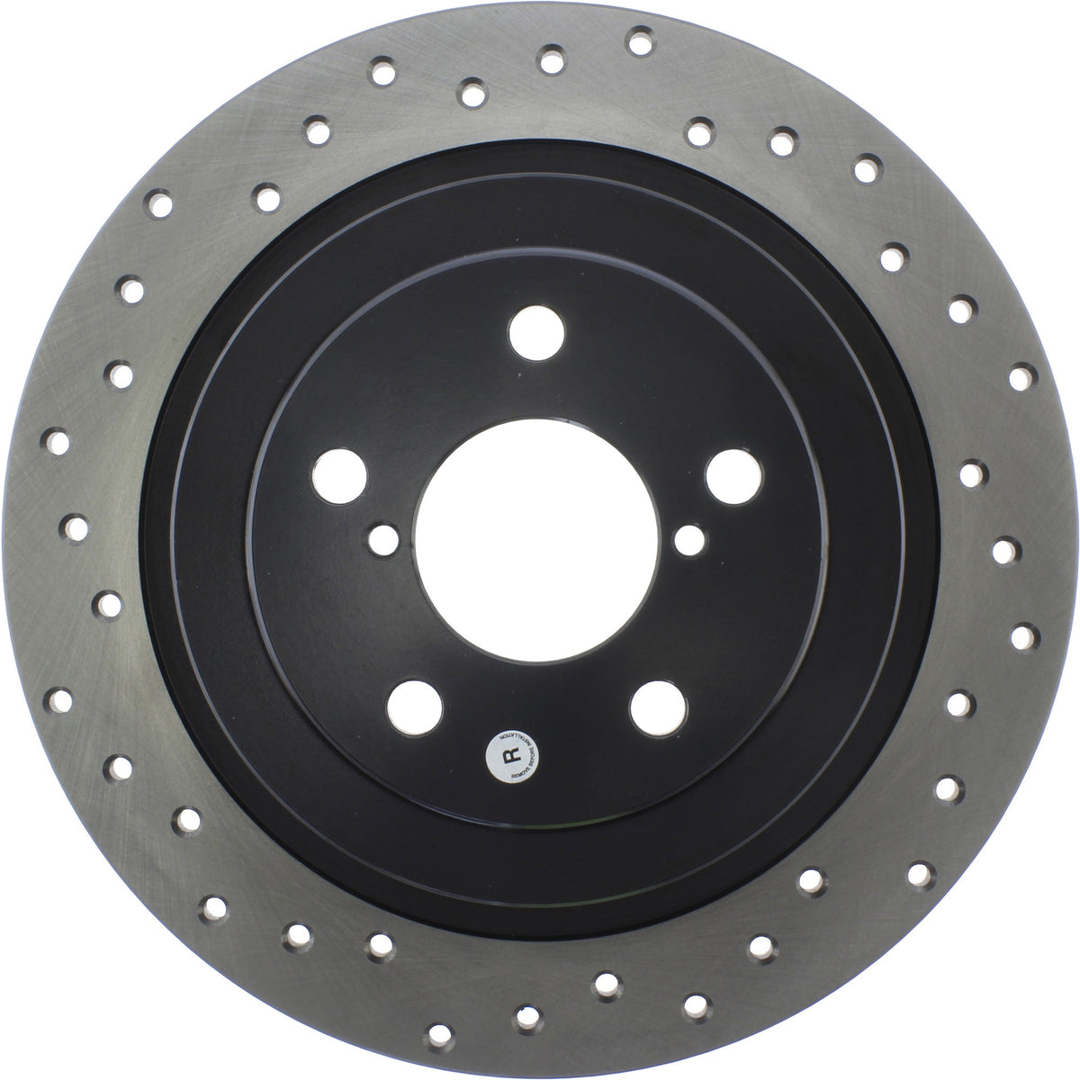 StopTech Sport Cryo Cross Drilled Brake Rotor; Rear Right