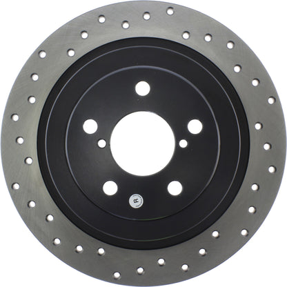 StopTech Sport Cryo Cross Drilled Brake Rotor; Rear Right