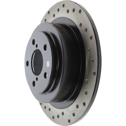 StopTech Sport Cryo Cross Drilled Brake Rotor; Rear Right