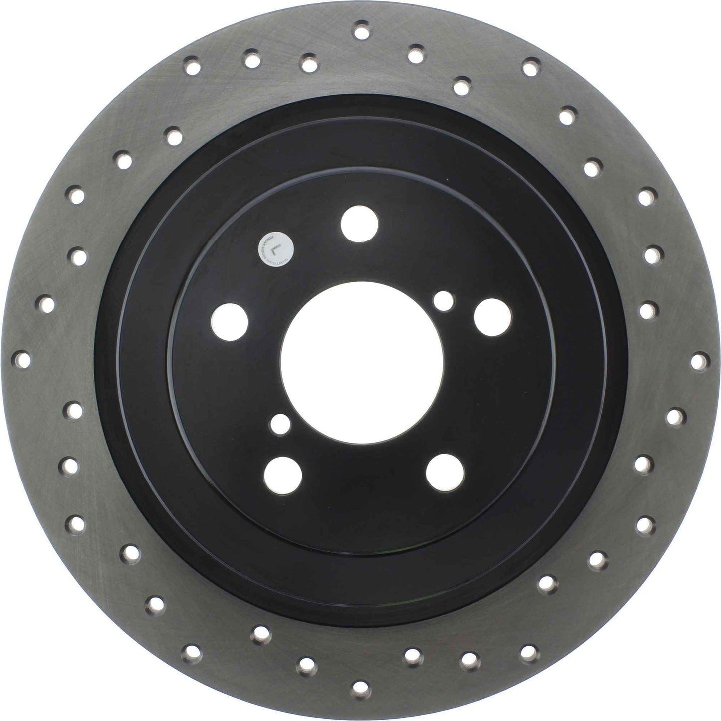 StopTech Sport Cross Drilled Brake Rotor; Rear Left