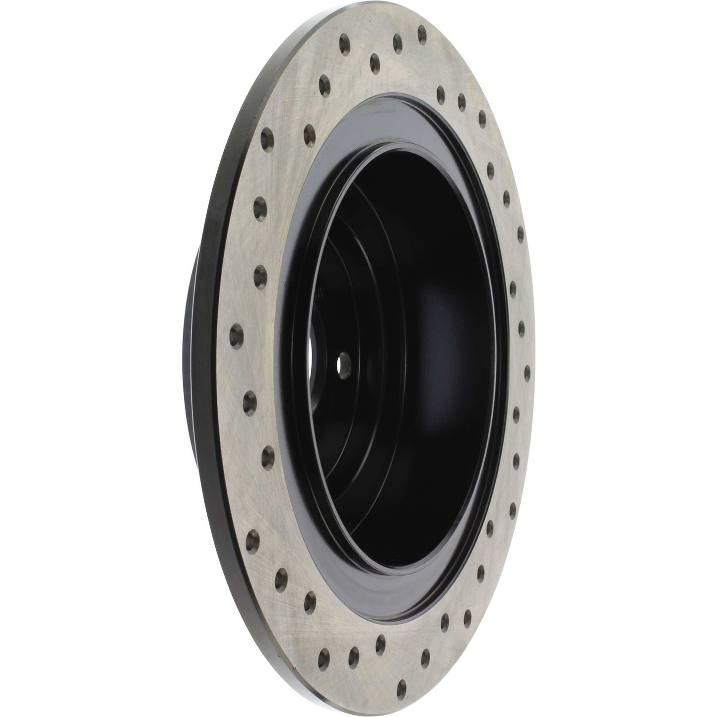 StopTech Sport Cross Drilled Brake Rotor; Rear Left